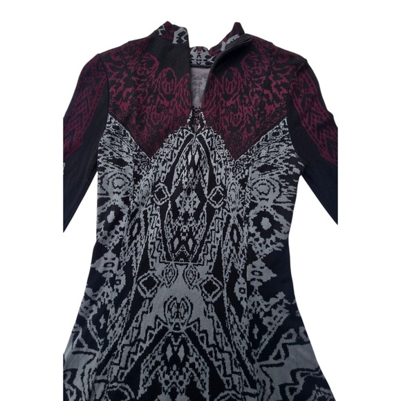 Free People Dress Long Sleeve Knit Patterned‎ Dress - Picture 3 of 12